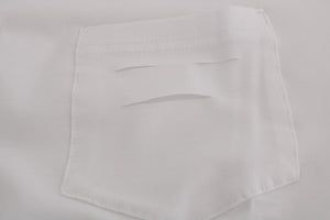 Daniele Alessandrini White Cotton Crewneck T-Shirt