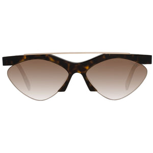 Emilio Pucci Brown Metal & Plastic Sunglasses