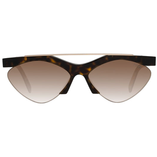 Emilio Pucci Brown Metal & Plastic Sunglasses