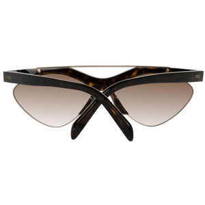 Emilio Pucci Brown Metal & Plastic Sunglasses