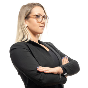 Maje Brown Plastic Glasses (Frames)