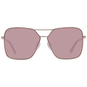 Web Rose Gold Metal Sunglasses