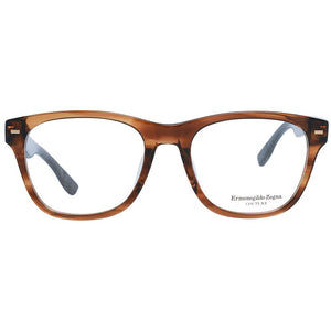 Ermenegildo Zegna Brown Plastic Glasses (Frames)