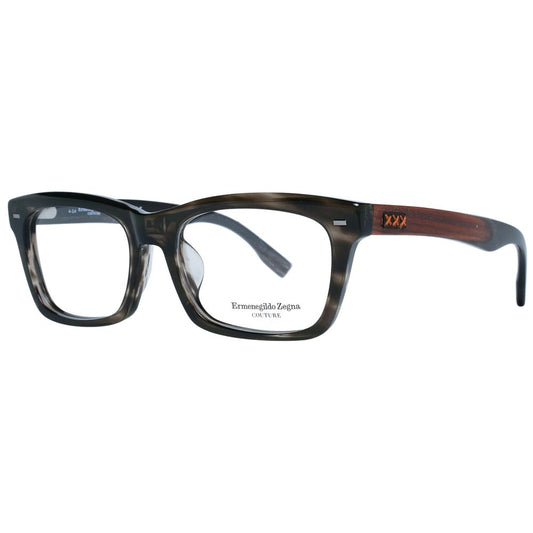 Ermenegildo Zegna Gray Acetate, Wood & Horn Glasses (Frames)