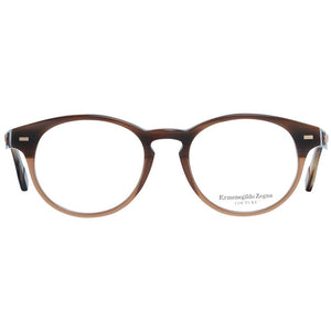 Ermenegildo Zegna Brown Plastic Glasses (Frames)