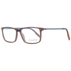 Ermenegildo Zegna Brown Plastic Glasses (Frames)