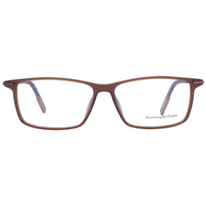 Ermenegildo Zegna Brown Plastic Glasses (Frames)