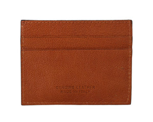 Billionaire Italian Couture Brown Leather Cardholder Wallet