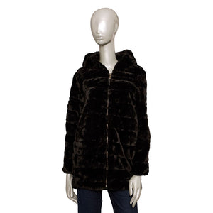 Baldinini Trend Black Polyester Women Coat