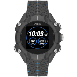 Guess Gray Resin Sport Watch