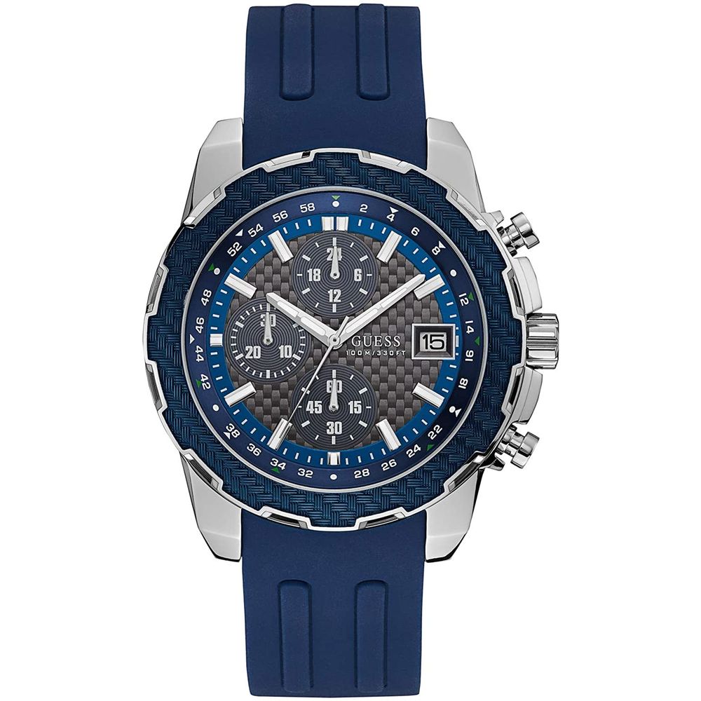 Guess Blue Rubber Sport Watch