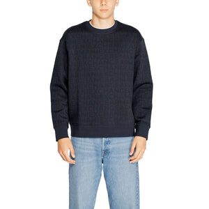 Armani Exchange Blue Cotton Sweatshirt