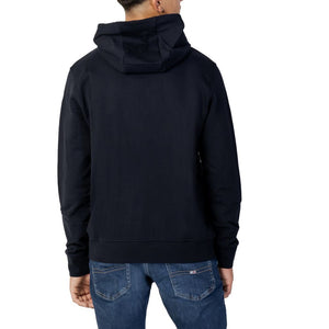 Armani Exchange Blue Cotton Hoodie