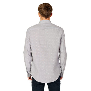 Armani Exchange Black Cotton Pattern Shirt