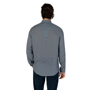 Armani Exchange Gray Viscose Pattern Shirt
