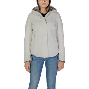 Suns Cream Polyester Coat