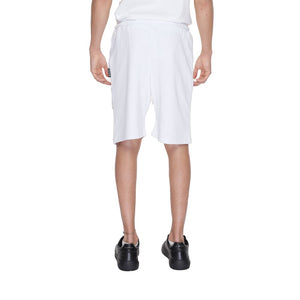 Icon White Cotton Bermuda Shorts