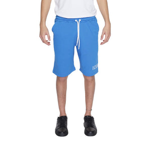 Icon Blue Cotton Bermuda Shorts