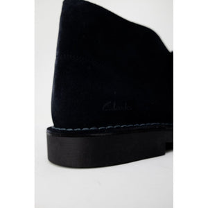 Clarks Blue Leather Ankle Boots