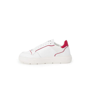 Love Moschino Red Polyethylene Low Top Sneakers