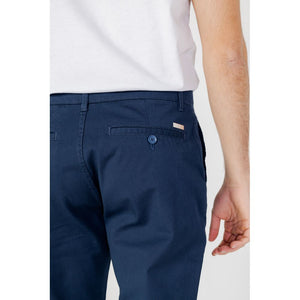 Armani Exchange Blue Cotton Casual Pants