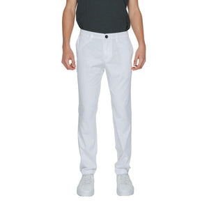 Armani Exchange White Cotton Casual Pants