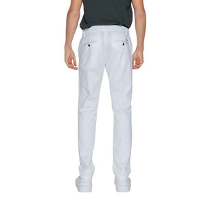 Armani Exchange White Cotton Casual Pants