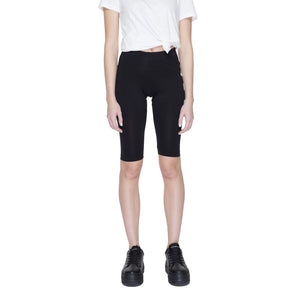 Icon Black Cotton Bermuda Shorts