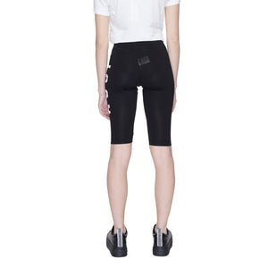 Icon Black Cotton Bermuda Shorts