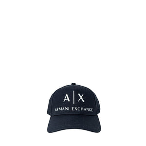 Armani Exchange Blue Cotton Cap (Baseball Hat)