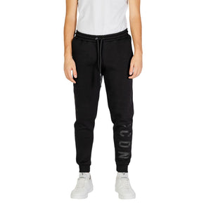 Icon Black Cotton Joggers (Workout Pants)