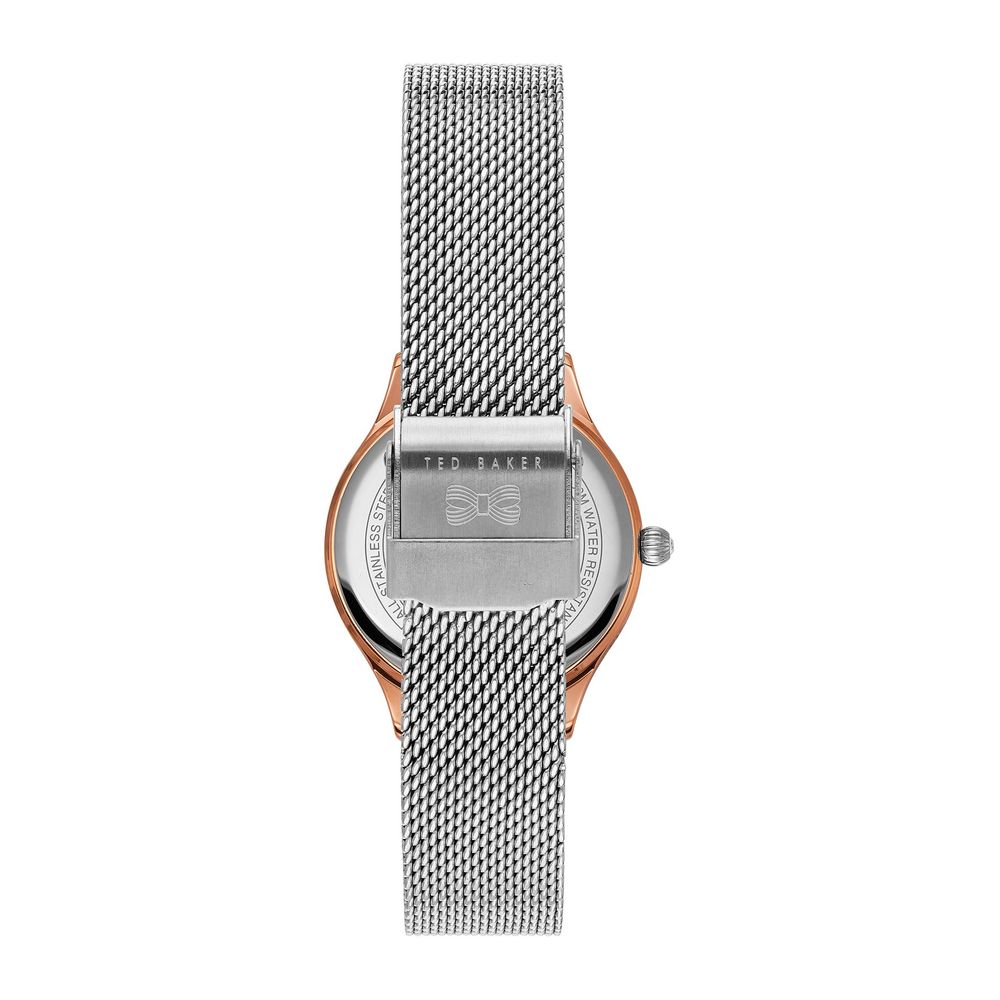 Ted Baker Silver Stainless Steel Dress Watch
