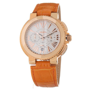 Folli Follie Orange Leather Dress Watch