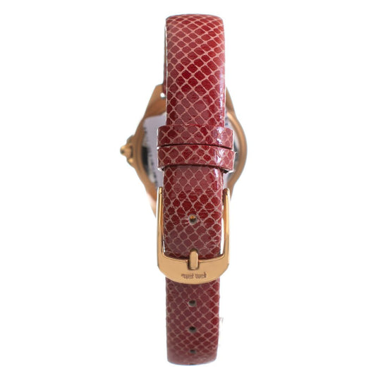 Folli Follie Red Leather Dress Watch