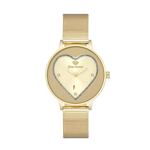 Juicy Couture Gold Stainless Steel Dress Watch