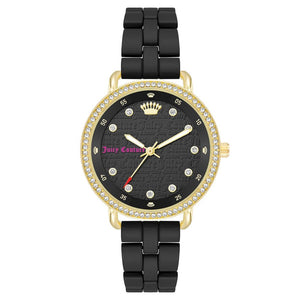 Juicy Couture Black Metal Dress Watch