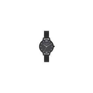 Olivia Burton Black Stainless Steel Dress Watch
