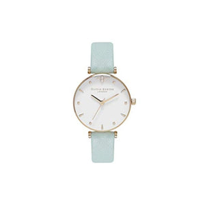 Olivia Burton Green Artificial Leather Dress Watch