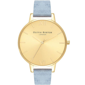 Olivia Burton Blue Artificial Leather Dress Watch