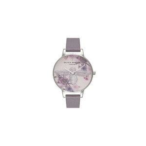 Olivia Burton Gray Artificial Leather Dress Watch