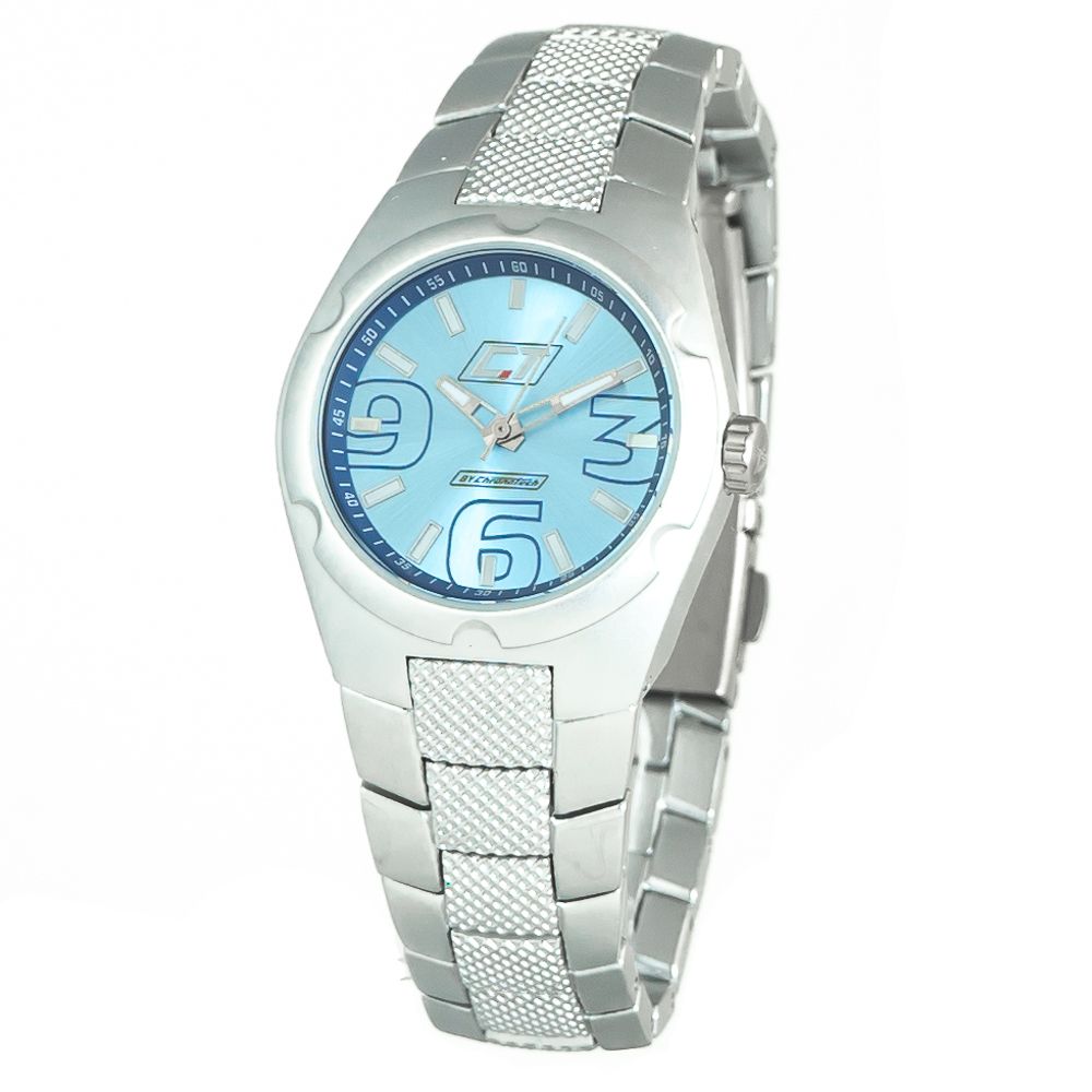 Chronotech Silver Stainless Steel Bracelet Watch