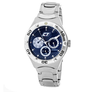 Chronotech Silver Stainless Steel Dress Watch