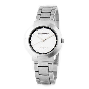 Chronotech Silver Stainless Steel Dress Watch