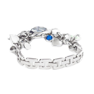 Chronotech Silver Stainless Steel Bracelet Watch