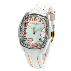 Chronotech White Rubber Dress Watch