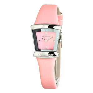 Chronotech Multicolor Leather Dress Watch
