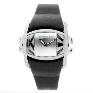 Chronotech Black Leather Dress Watch