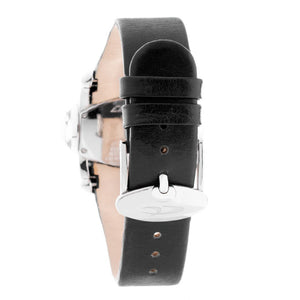 Chronotech Black Leather Dress Watch