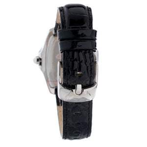 Chronotech Black Leather Bracelet Watch