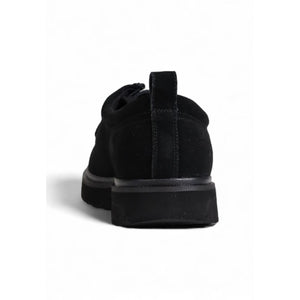 Calvin Klein Jeans Black Suede Leather Oxfords And Derbies